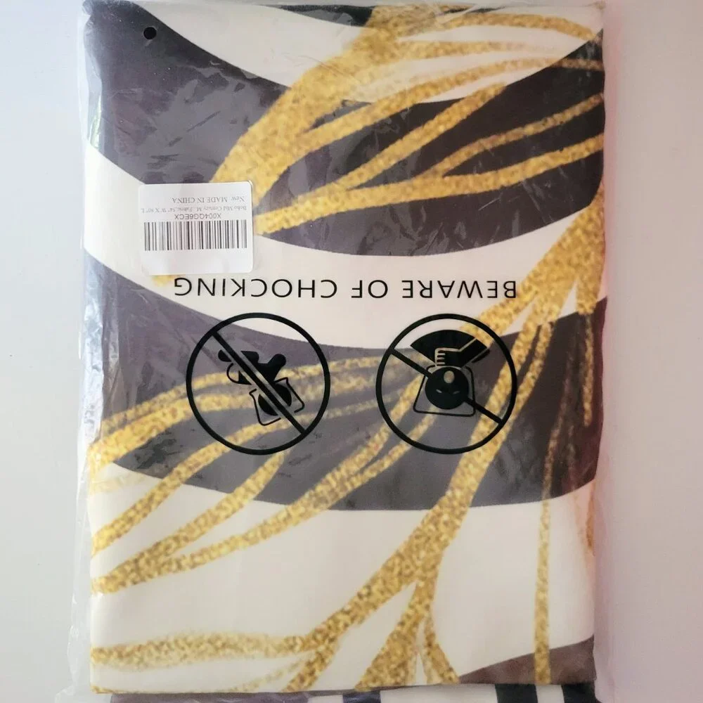 Boho Modern Hook-less Shower Curtain with Snap in Liner, 54